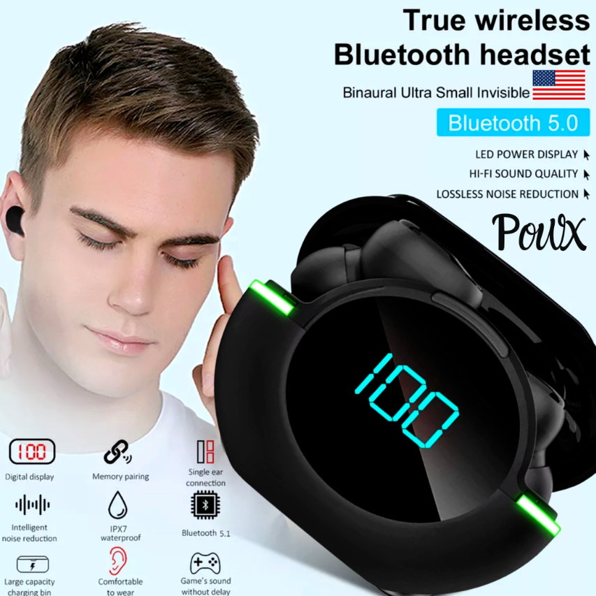 2023 Bluetooth Earbud Headset TWS Wireless Earphone Invisible for All Phone