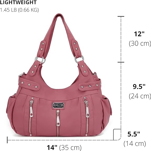 Scarleton Purses for Women Large Hobo Bags Washed Vegan Leather Shoulder Bag Satchel Tote Top Handle Handbags, H1292